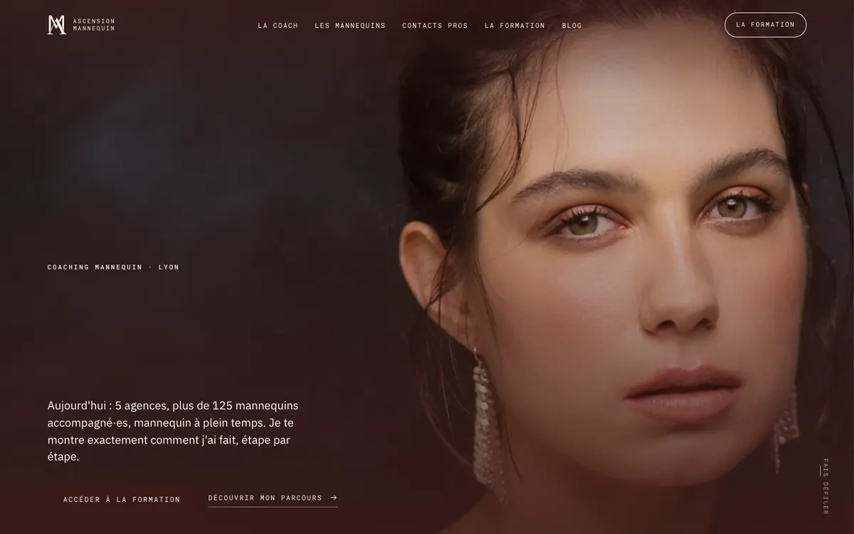 Ascension Mannequin : un portrait en grand et le titre « Je n’avais ni le physique, ni le réseau ».